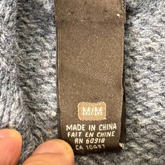 Vintage Sierra Designs Full Zip Shetland Wool Knit Sweater Mens Medium - Picture 8 of 16